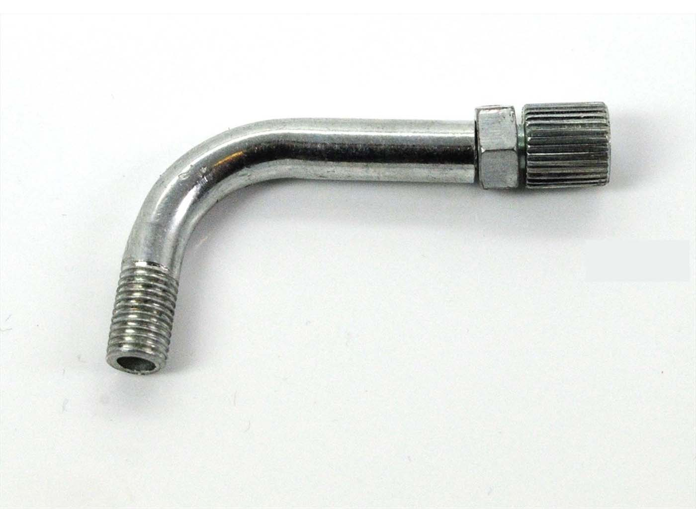 Throttle Cable Pipe Bend 90 Degrees With Adjusting Screw M6 60mm For Zündapp Bergsteiger, Hercules Prima M, Kreidler Flory, Florett, MF, MP, DKW, KTM, Rixe, Miele, Puch Maxi, GTS, C, ZD, ZR, ZA, CS, CX, Hai