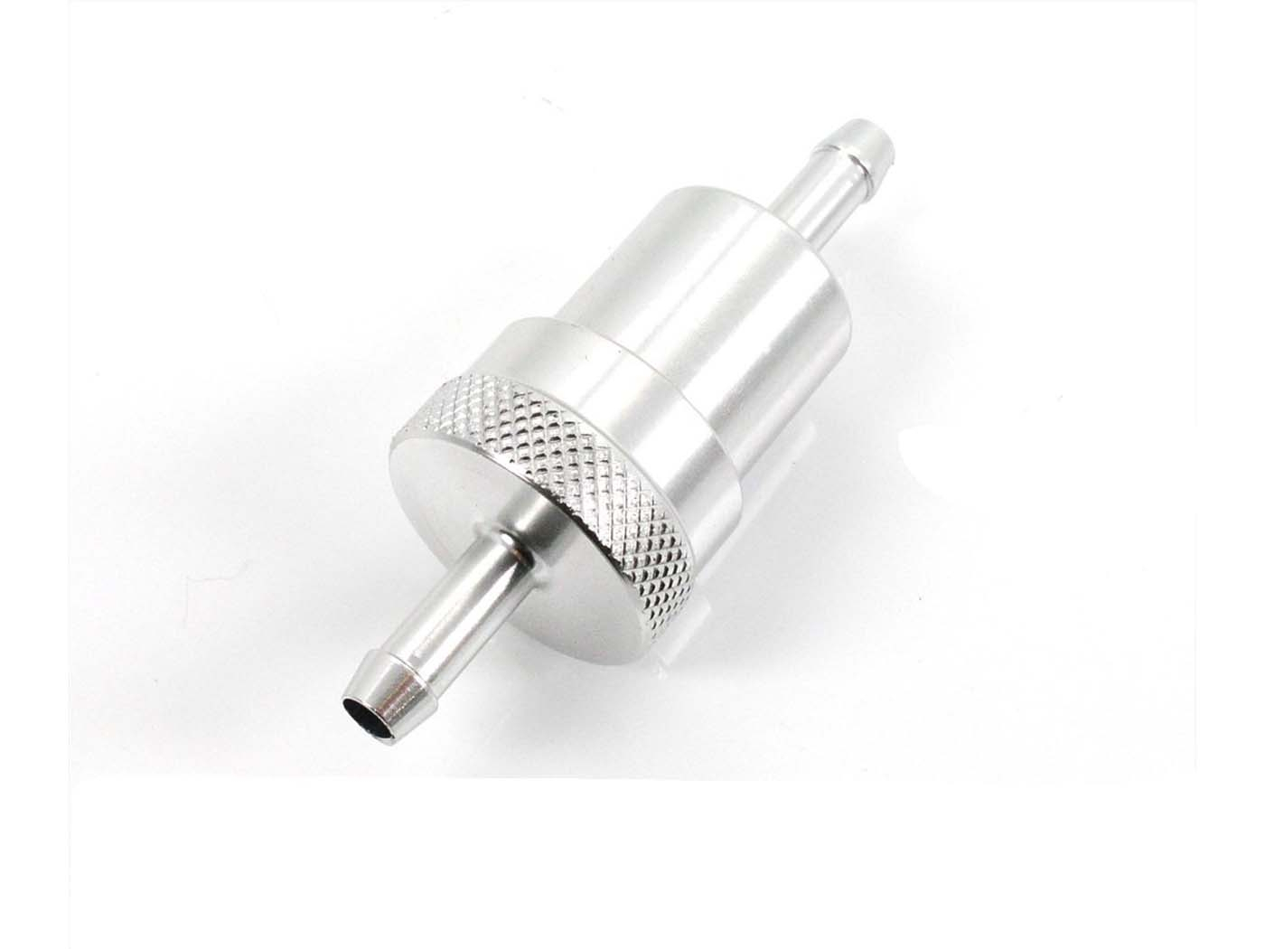 Fuel Filter, Fuel Filter Aluminum Silver 6mm For Moped Moped