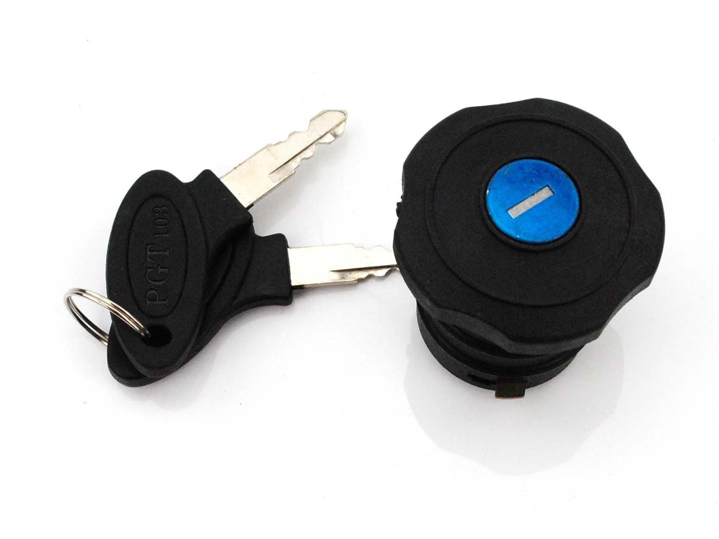 Tank Cap Lockable Black 37mm With 2 Keys For Peugeot 101, 102, 103, 104, MBK Mobylette
