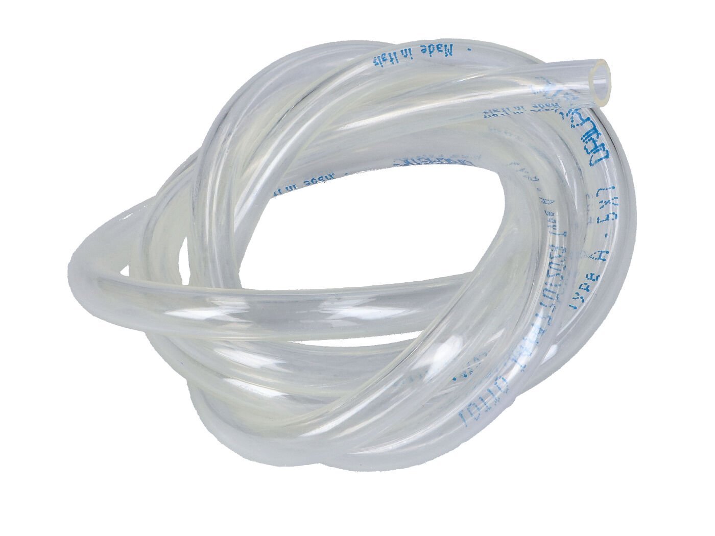 Fuel Hose Drilastic Polyurethane Transparent 6-7mm For Zündapp Bergsteiger GTS, KS, CS, CX, Hai, C 50 Combinette, Kreidler Florett, Flory, MF, MP, Hercules Prima, M, KX, K, Ultra, HR, SB, Puch Maxi, Monza, MS, VS, DS, X, Simson Schwalbe, SR, S, Peugeot 1
