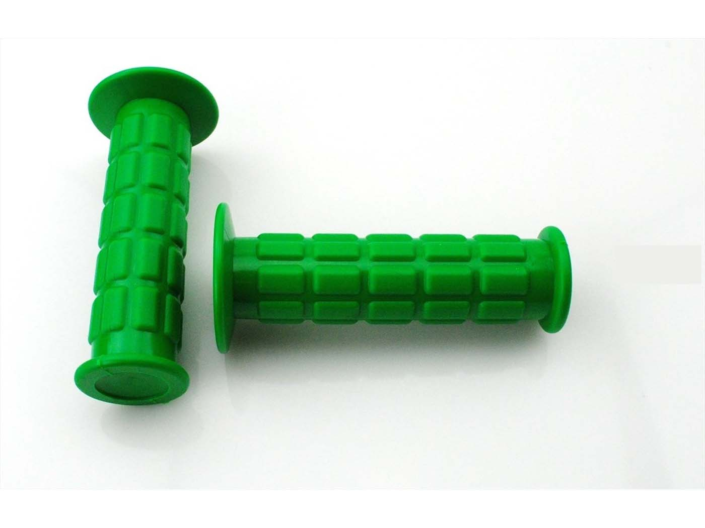 Rubber Grip Set D=25/22 Mm L=120mm Color Green Waffle Design For Simson S50, S51, S70, SR50, SR80