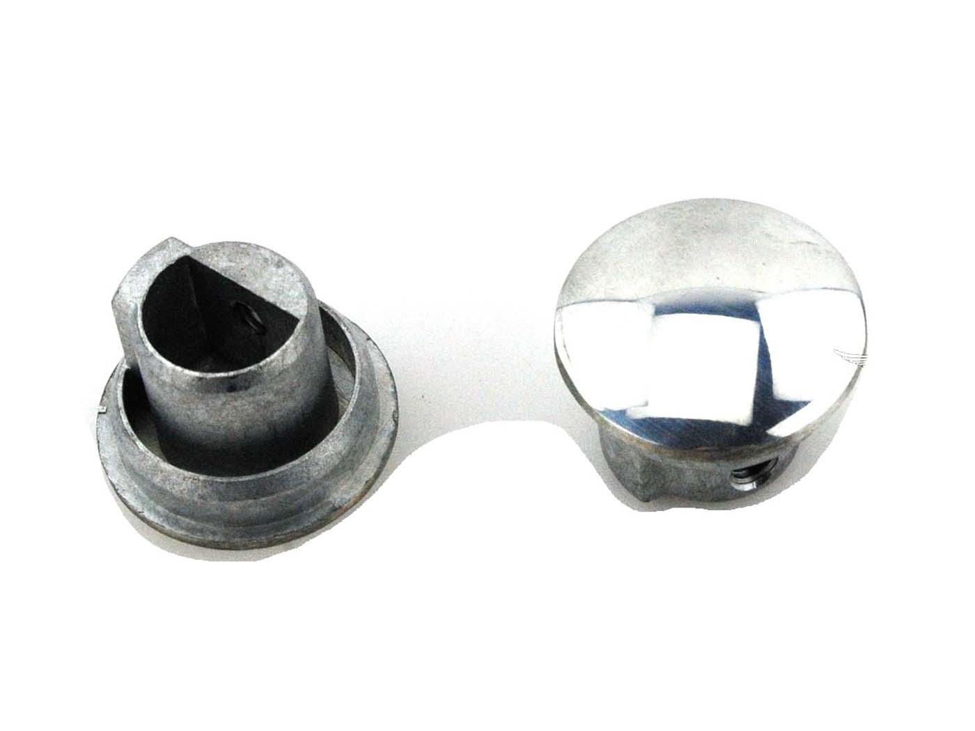 Handlebar End Plug Polished Aluminum