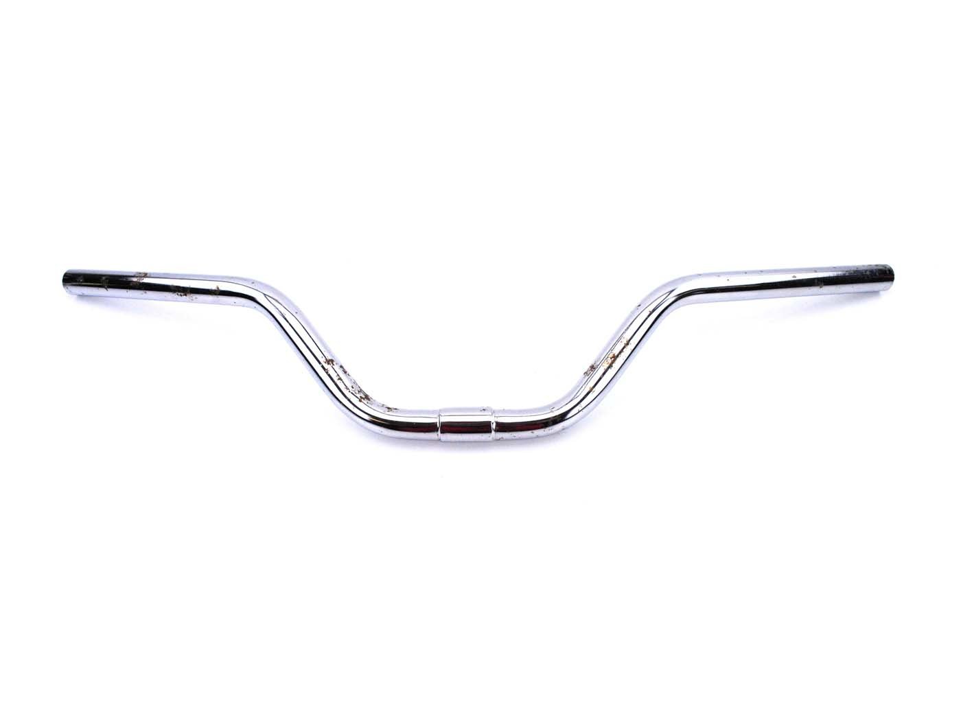 Handlebar Chrome Wide 650mm High 110mm Offset 70mm Diameter Mounting 25mm Width 35mm For Hercules L 50, MF 1 2 3, CB City Bike, Zündapp Automatic Mofa Type 442, Kreidler MP, Puch Maxi S N, Rixe DKW