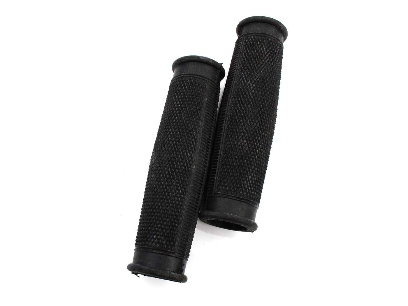 Grip Rubber Set Black 25mm 133mm For Zündapp, Kreidler, Hercules, Puch, Miele, DKW