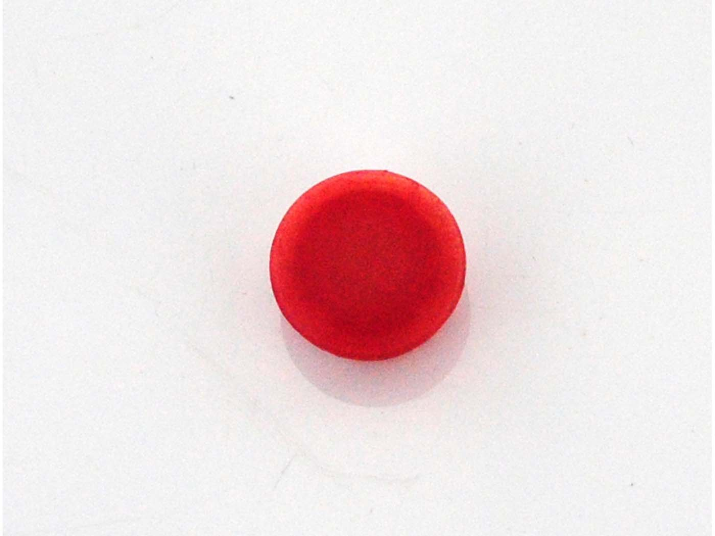 Plastic Cap Handlebar Plate Red
