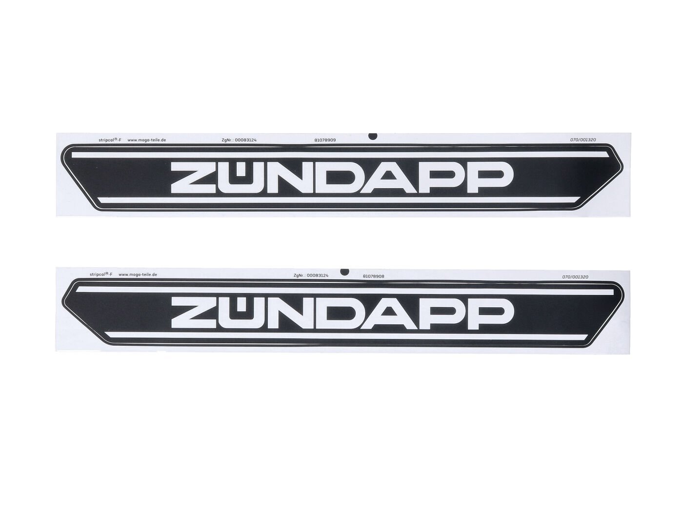 Tank Sticker Set 3 Pieces Length 300mm High 33mm For Moped Mokick
