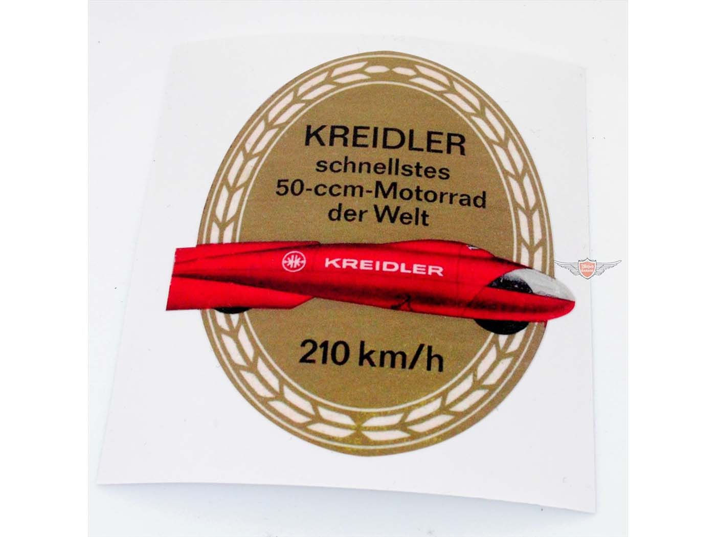 Tank Sticker 210 Km/h For Kreidler Florett Flory MF MP World Record
