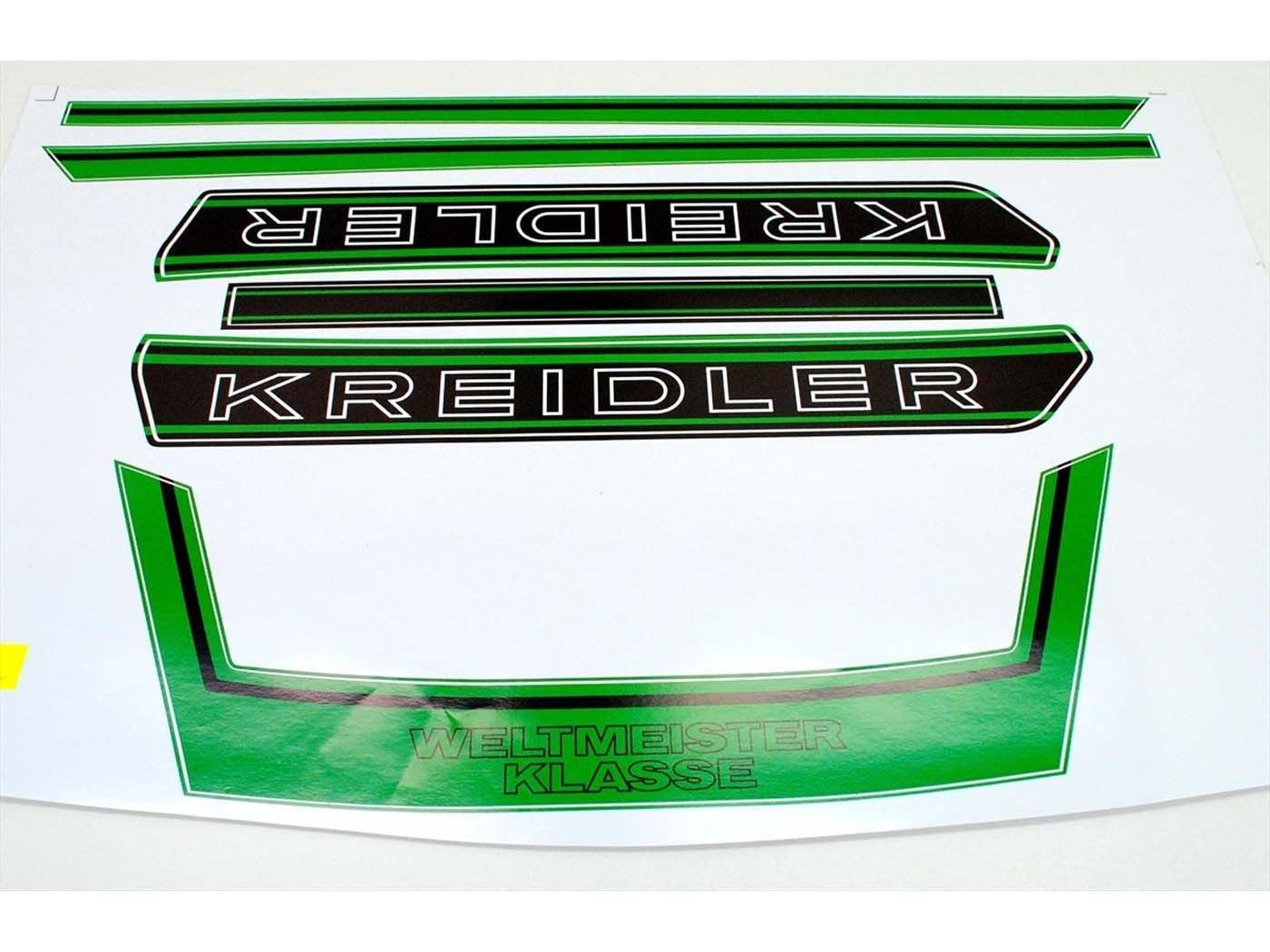 Sticker Set For Rear, Tank, Seat World Champion Green For Kreidler Florett RS RMC K54