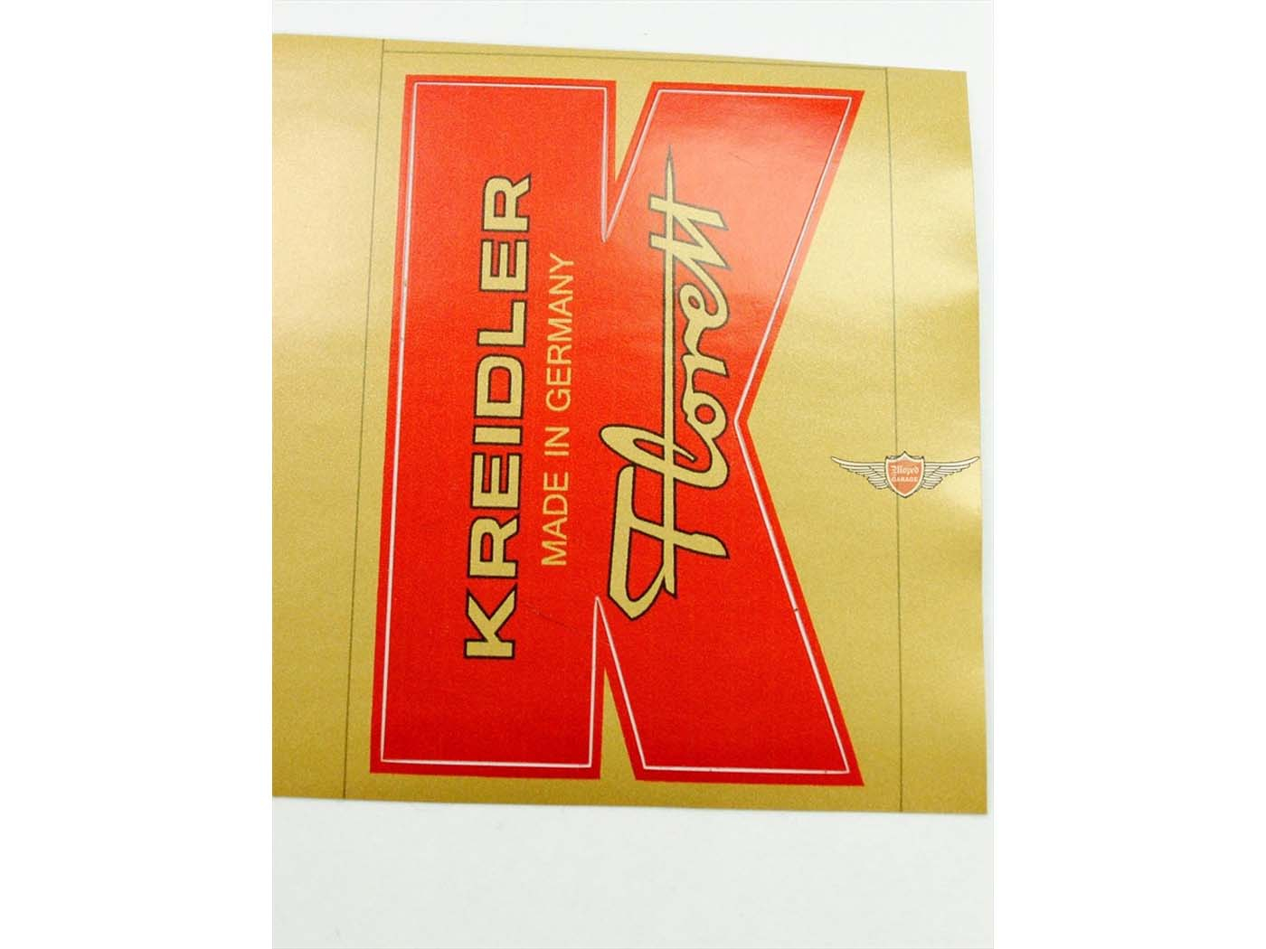 Front Mudguard Sticker Red Gold For Kreidler Florett Egg Tank Super K54