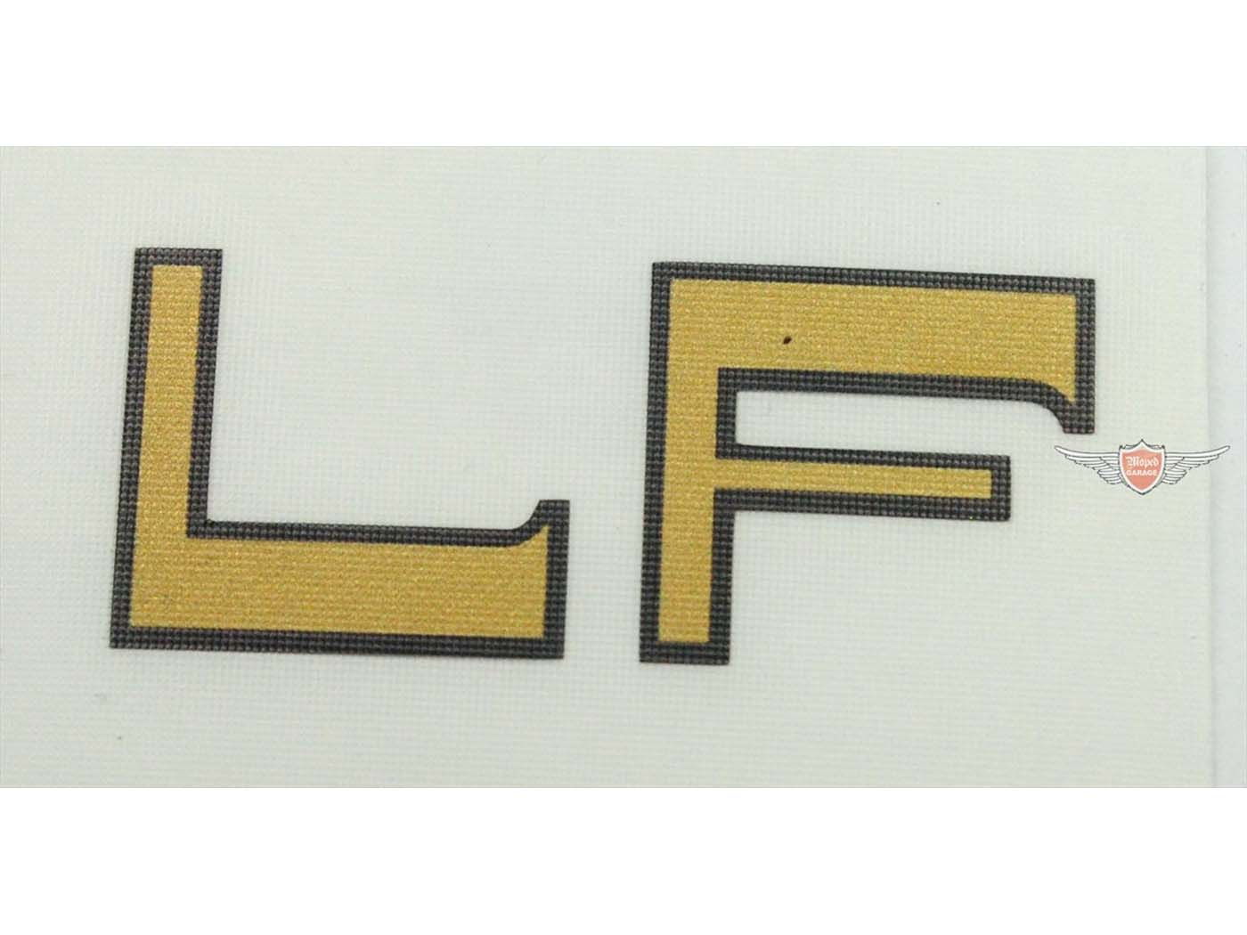 Sticker LF Gold Black 45x20mm For Kreidler Florett