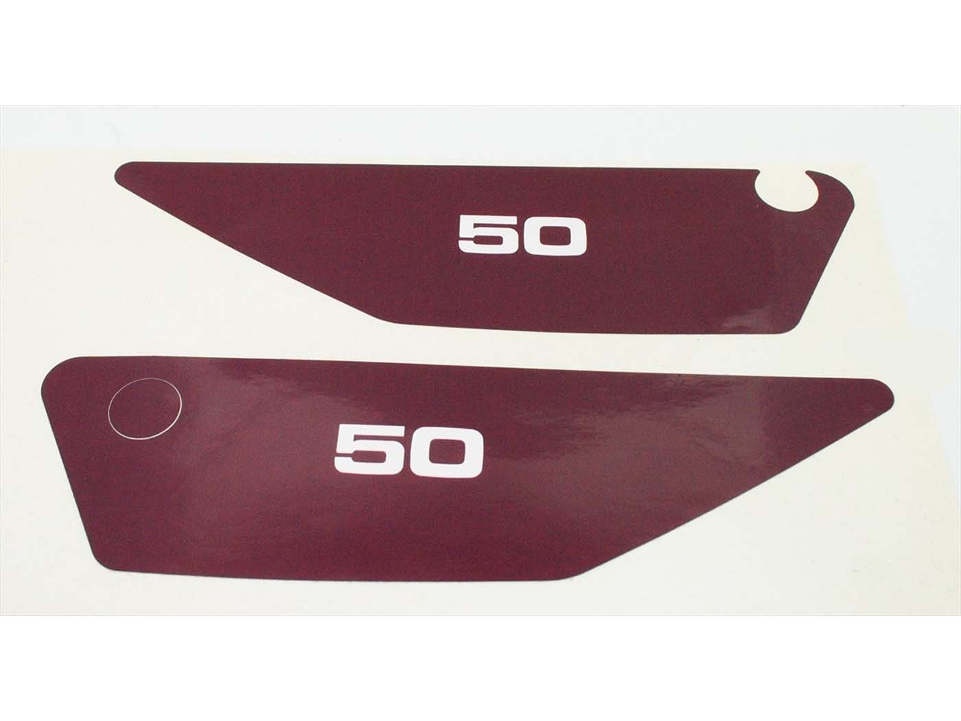 Sticker Set Side Cover 50 Purple For Yamaha FS1 1J5, RD 50