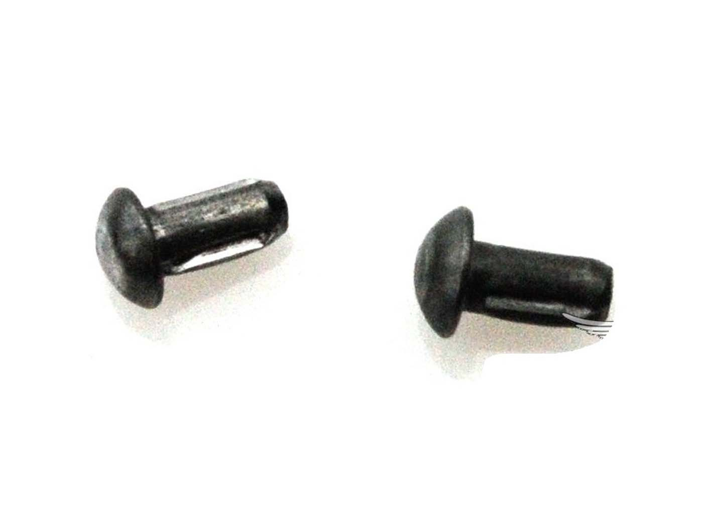 Notched Nail Set 2-piece Black For Simson, KR51/1, KR51/2, Moped SL1, S50, S51, S51 - S70, S53, S83, SR4-1, SR4-2, SR4-2/1, SR4-3, SR4-4, SR50, SR80