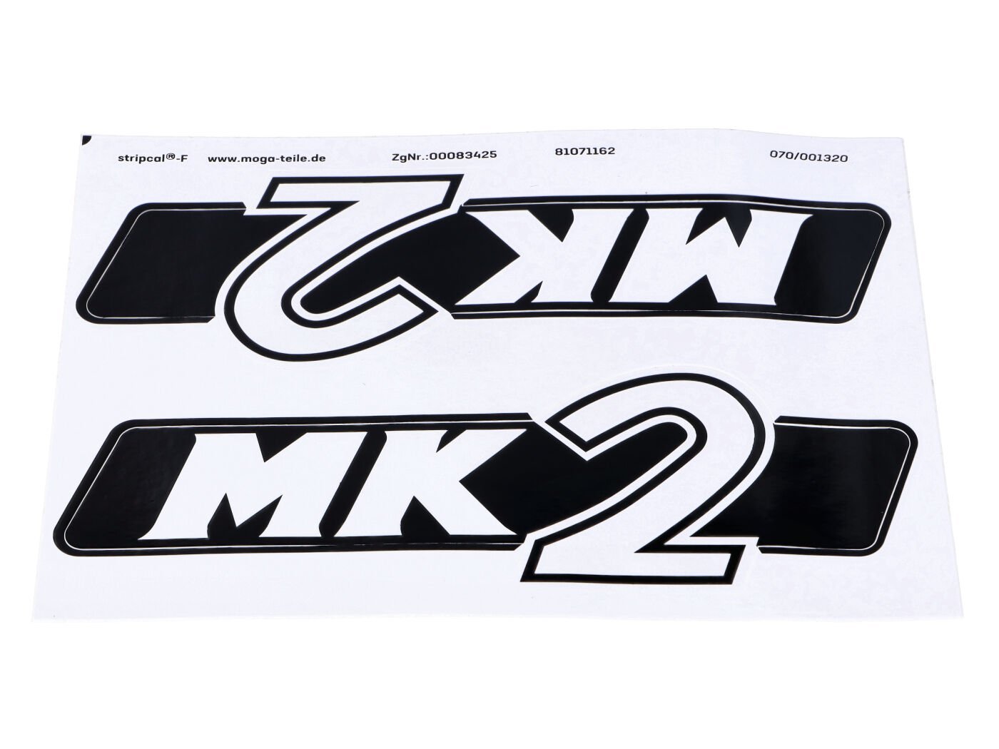 Sticker Set MOGA 2 Pieces 135mm X 47mm For Hercules MK