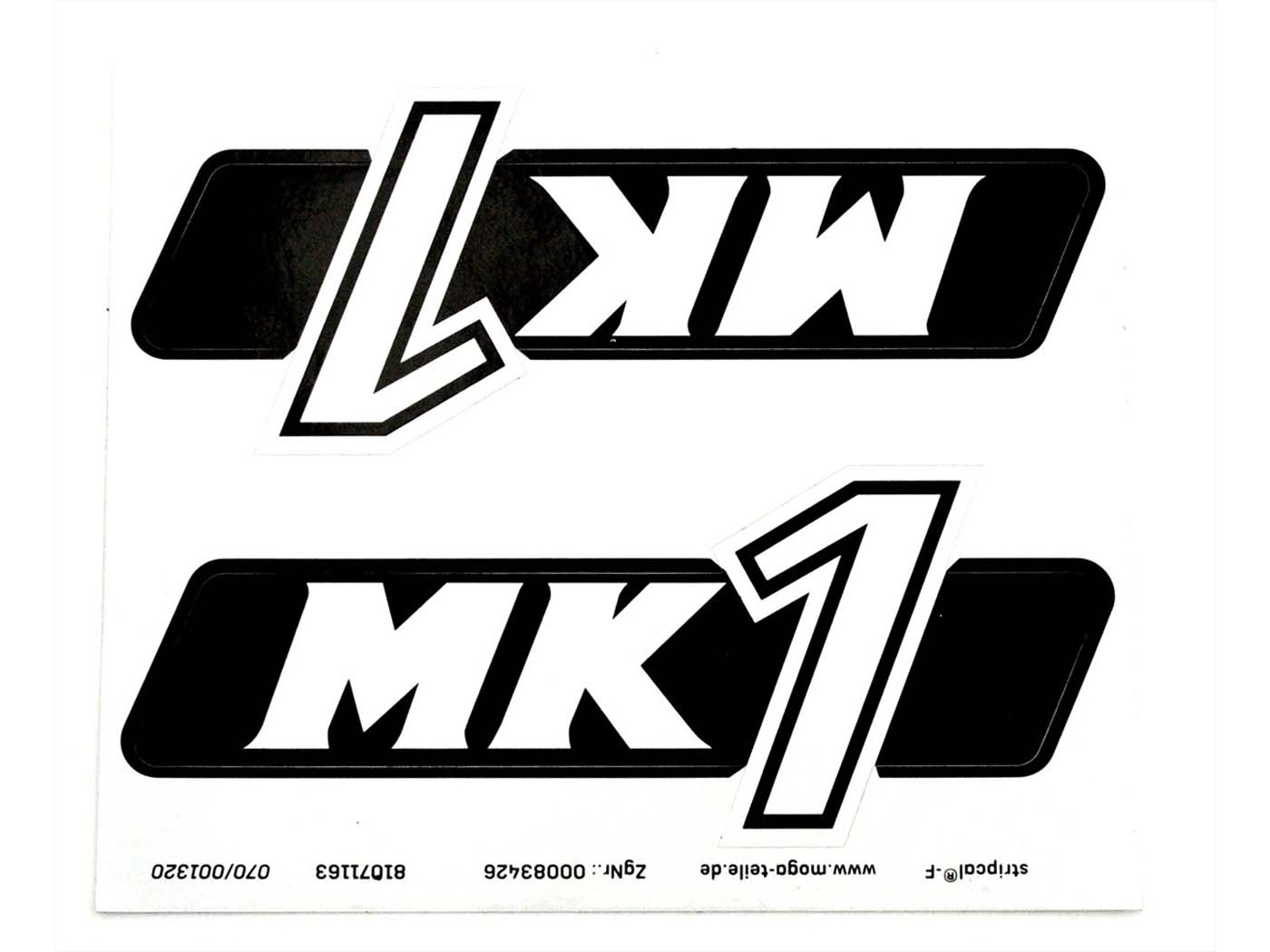 Side Cover Sticker Decor Lettering Set For Hercules MK 1