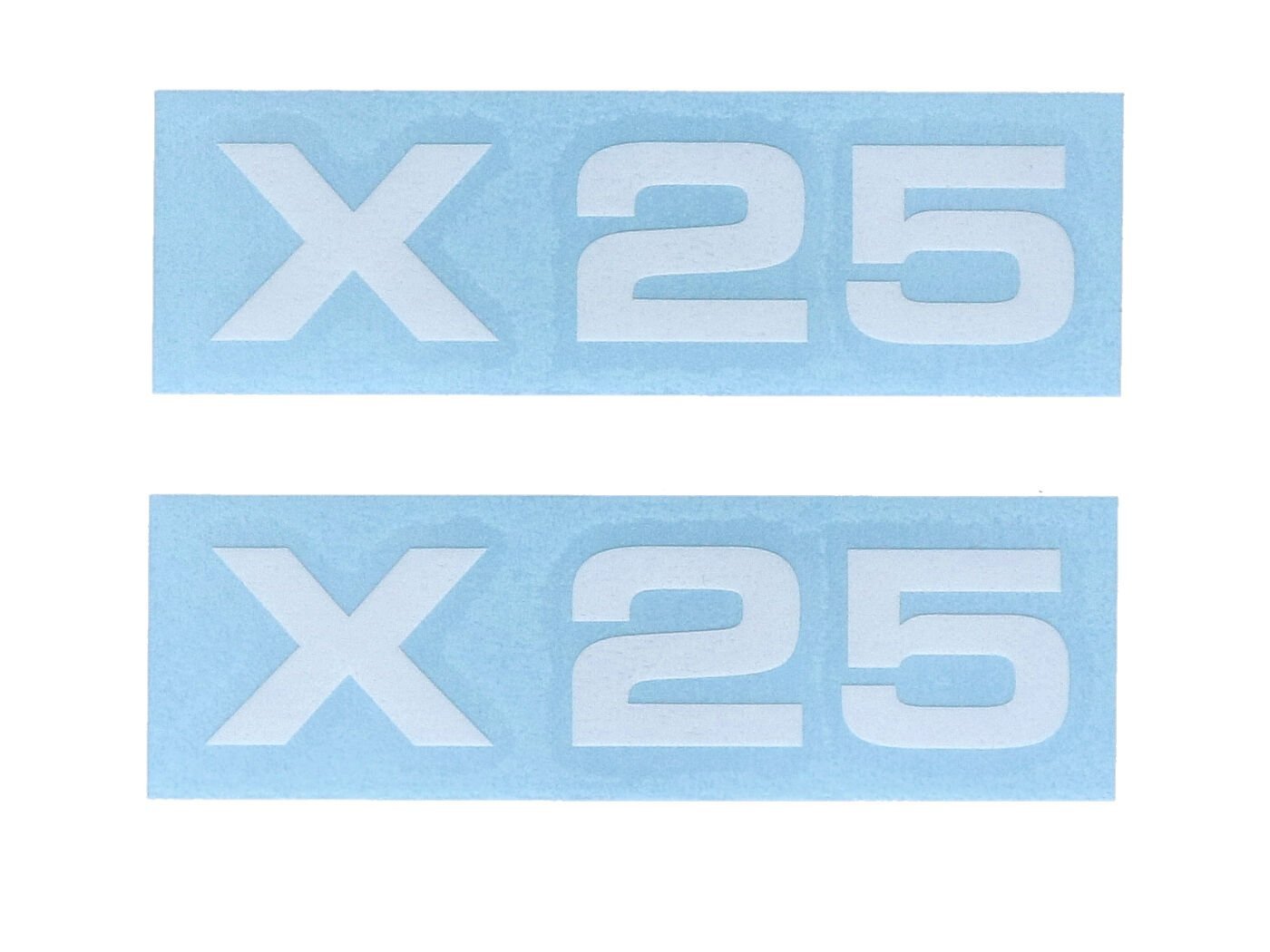 Sticker Set MOGA 2 Parts Wide 74mm High 17mm For Zündapp X 25