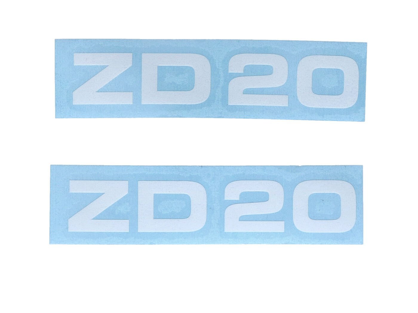 Sticker Set MOGA 2 Parts Wide 95mm High 17mm For Zündapp ZD 20 Moped