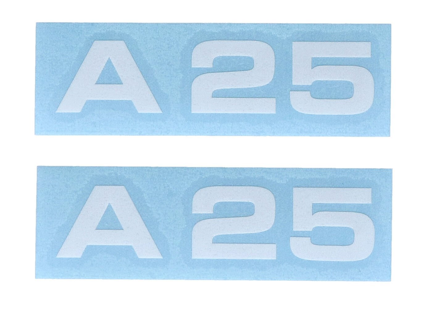Sticker Set MOGA 2 Parts Wide 74mm High 17mm For Moped Mokick