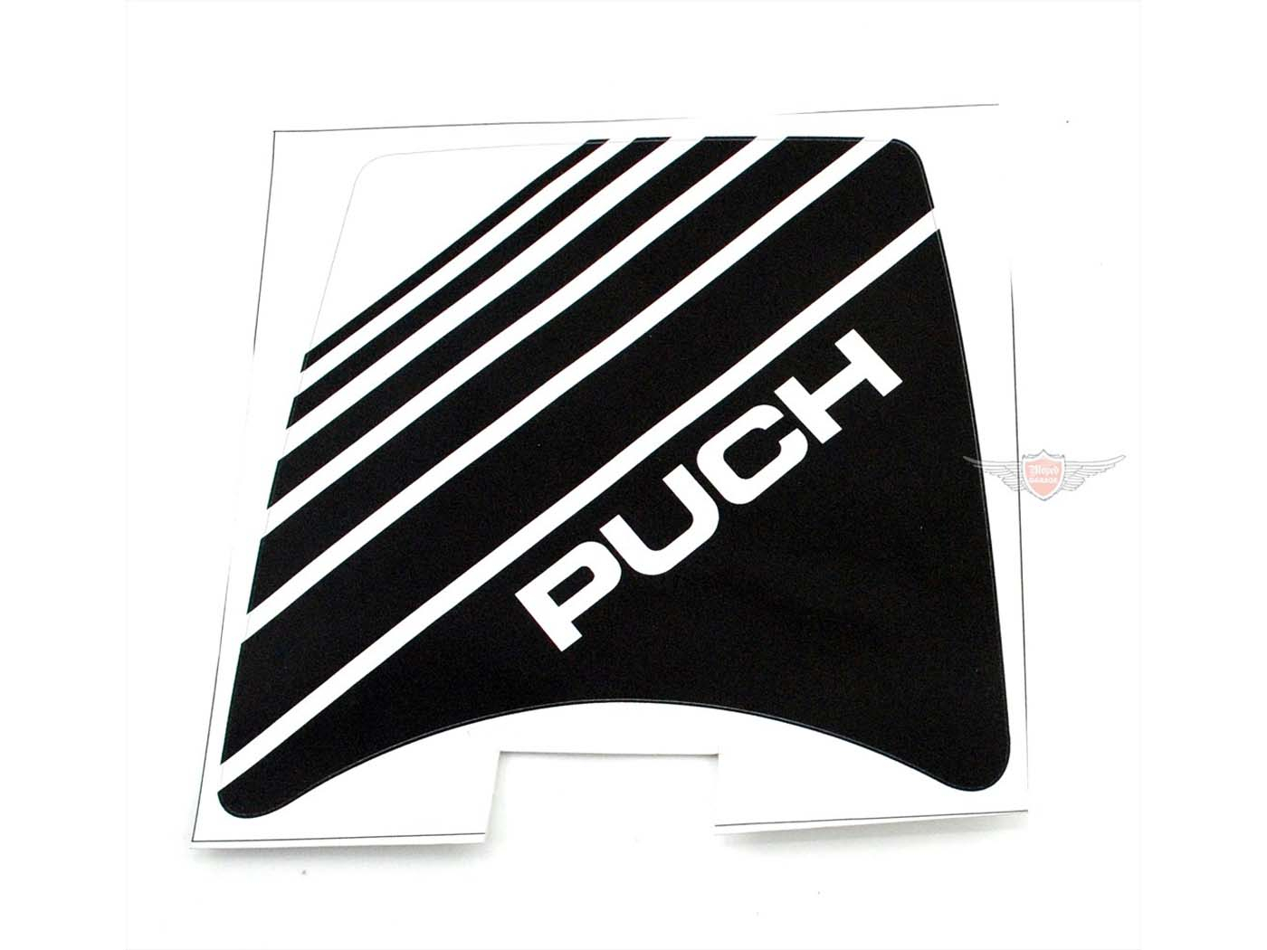 Headlight Sticker Height 105mm Width 120mm Color Black White For Puch Maxi