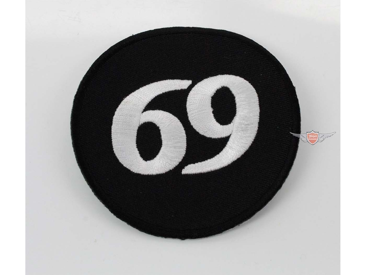 Patch Polyester Fabric 73mm For Moped Mokick