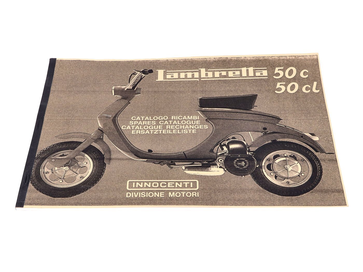 Spare Parts List Parts Catalog For Innocenti Lambretta 50 C CL