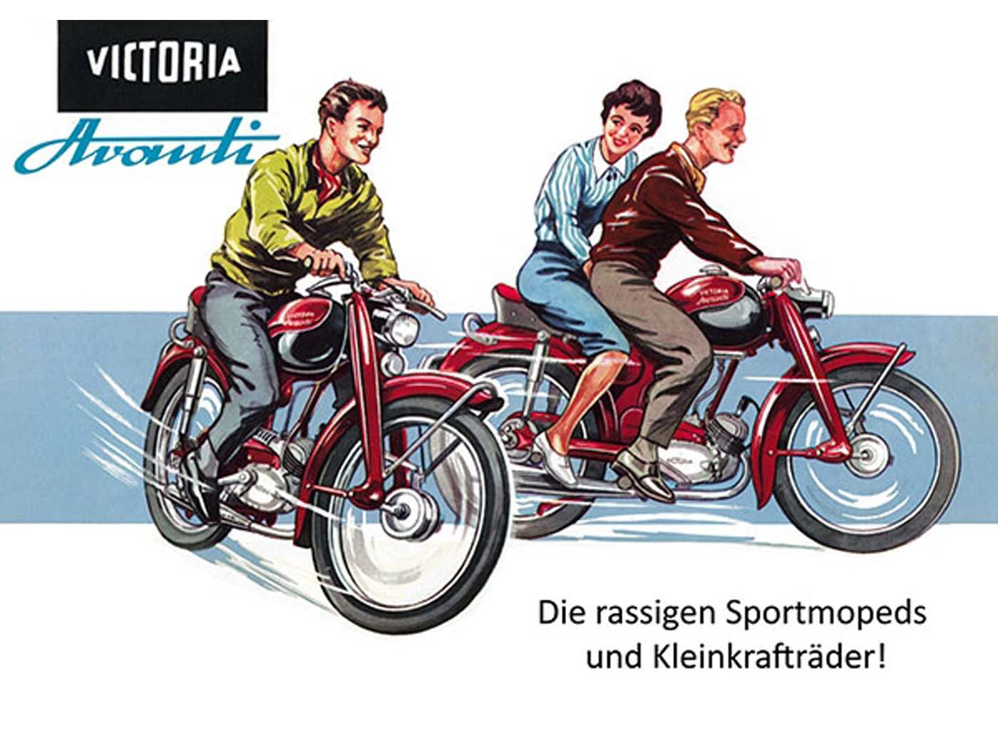Advertising Poster For Victoria Avanti Sport Moped SM 51 52