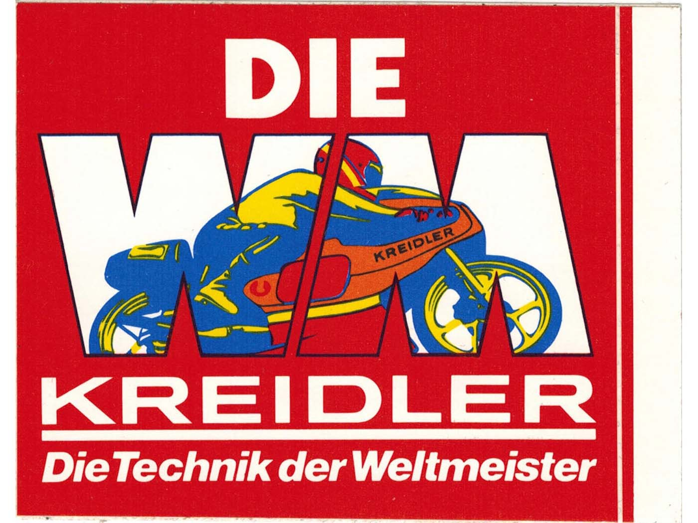 Sticker For Kreidler Florett Flory Original DIE WM KREIDLER