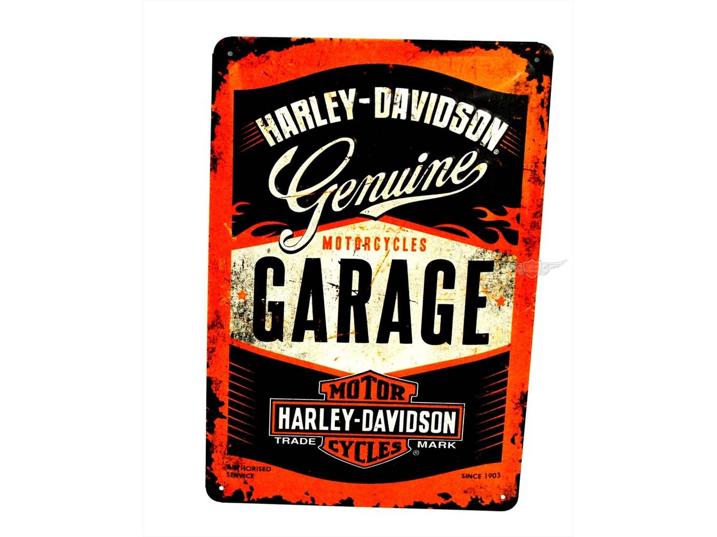 Tin Sign For Harley Genuine Garage