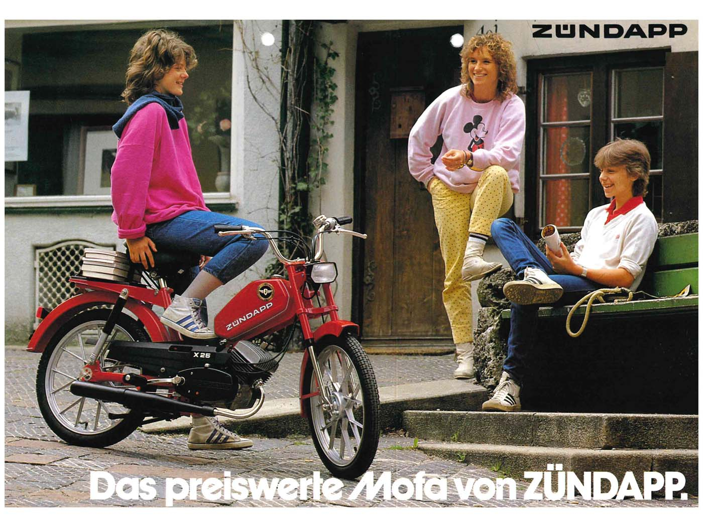 Zündapp Cheap Moped X25 Original Brochure A4