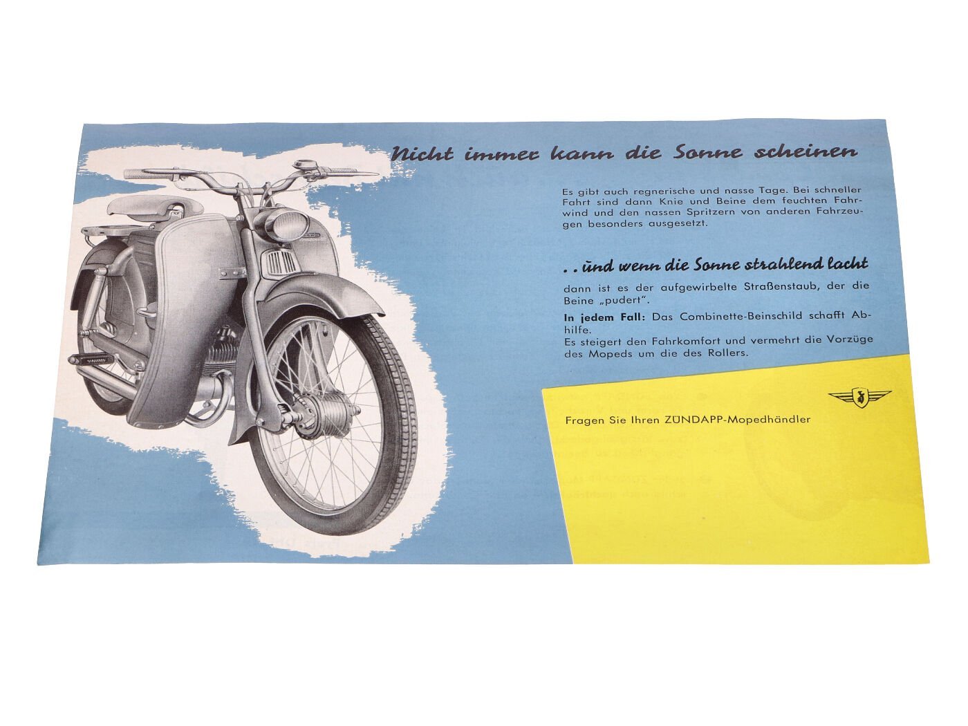 Original Flyer/brochure A5 For Zündapp Combinette