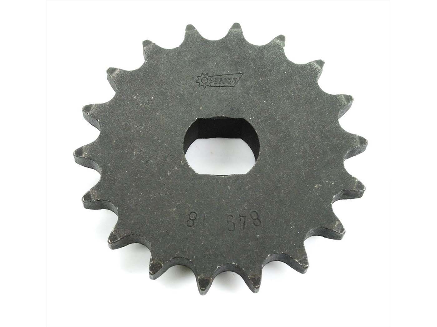 Pinion Esjot Steel 18 Teeth Oval Mount 20x16mm For Zündapp, K 80, KS 80 Touring, Super, SX 125, 175