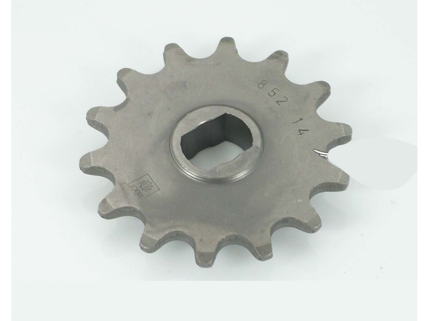 Pinion Esjot Steel 14 Teeth Oval Mount 11x16mm For Zündapp ZD 25 Type 446, 50 ZS 460, ZE 40 ZX ZL X Star 1 462, 2 462
