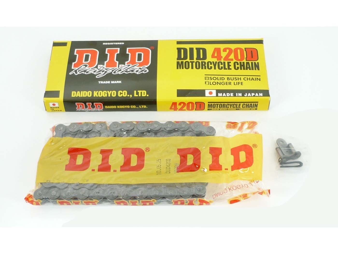 Chain DID 116 Links 420D For Zündapp KS 80, SX, K, Kreidler Florett RS, Puch