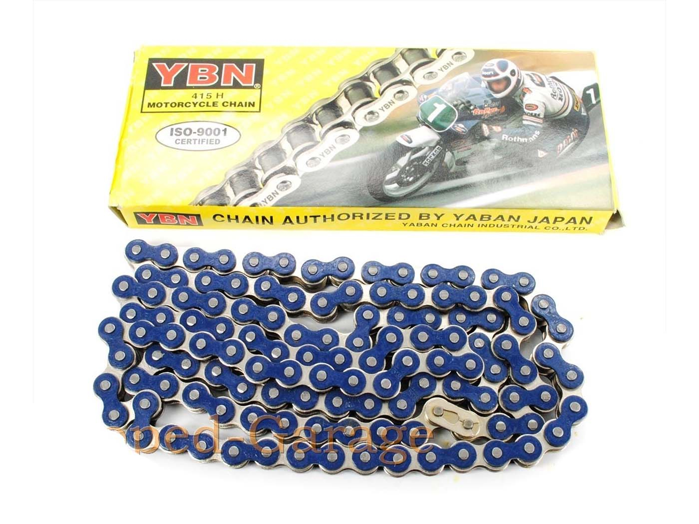 Chain 122 Links Blue 1/2 X 3/16 7.75 For Zündapp, Kreidler, Hercules, Florett