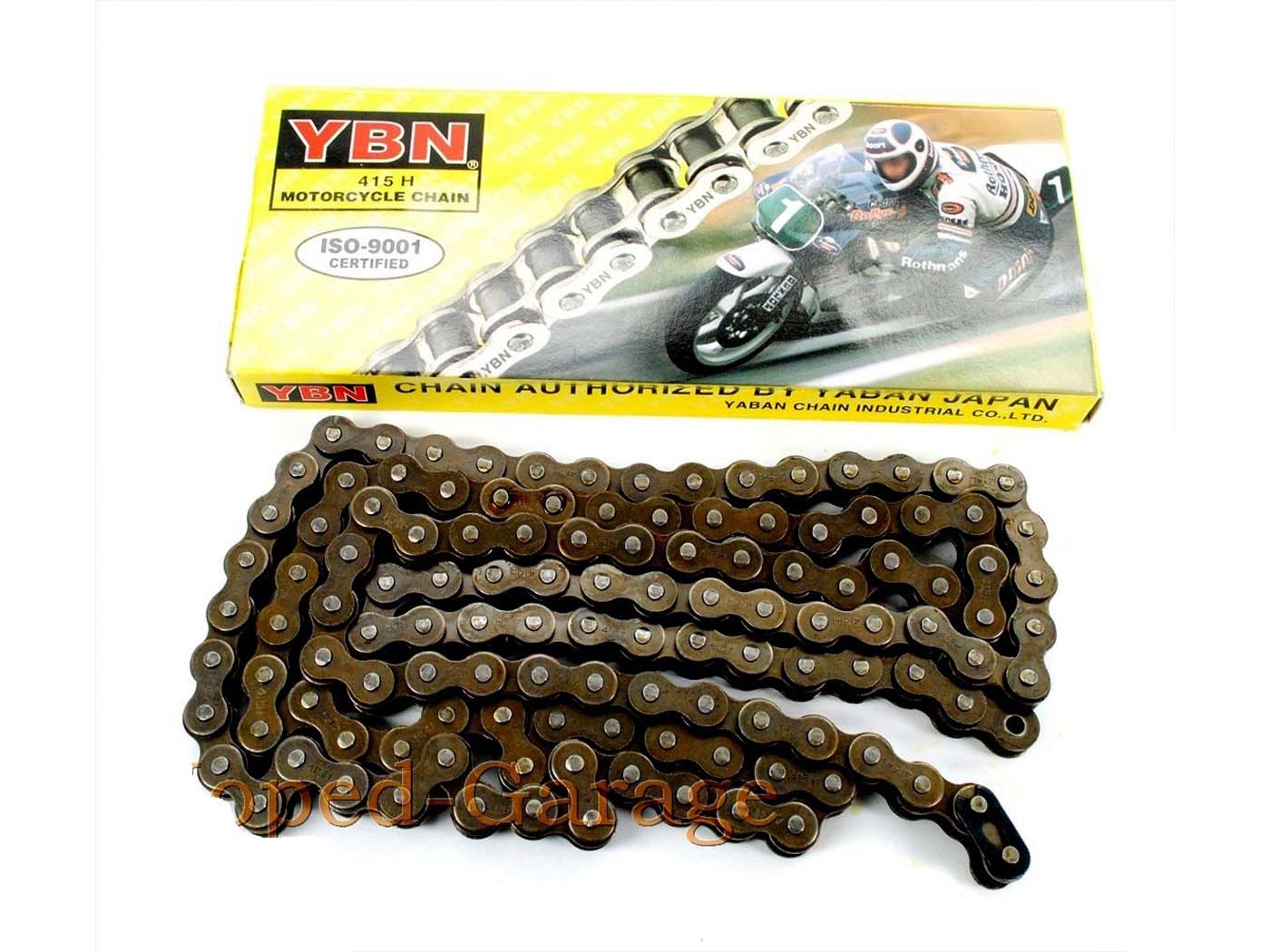 Chain 122 Links 1/2 X 3/16 7.75 Including Chain Lock For Zündapp, Kreidler, Hercules, Florett