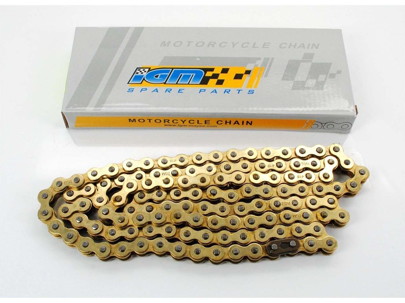 Chain IGM 144 Links, Size 1/2 X 1/4 7.75, Color Gold For Kreidler Florett RS