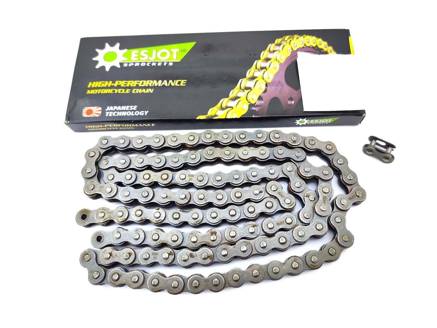 Chain Esjot 120 Links Type 420 Including Chain Lock For Göricke Gö 150, 200 S, Rixe KT 125
