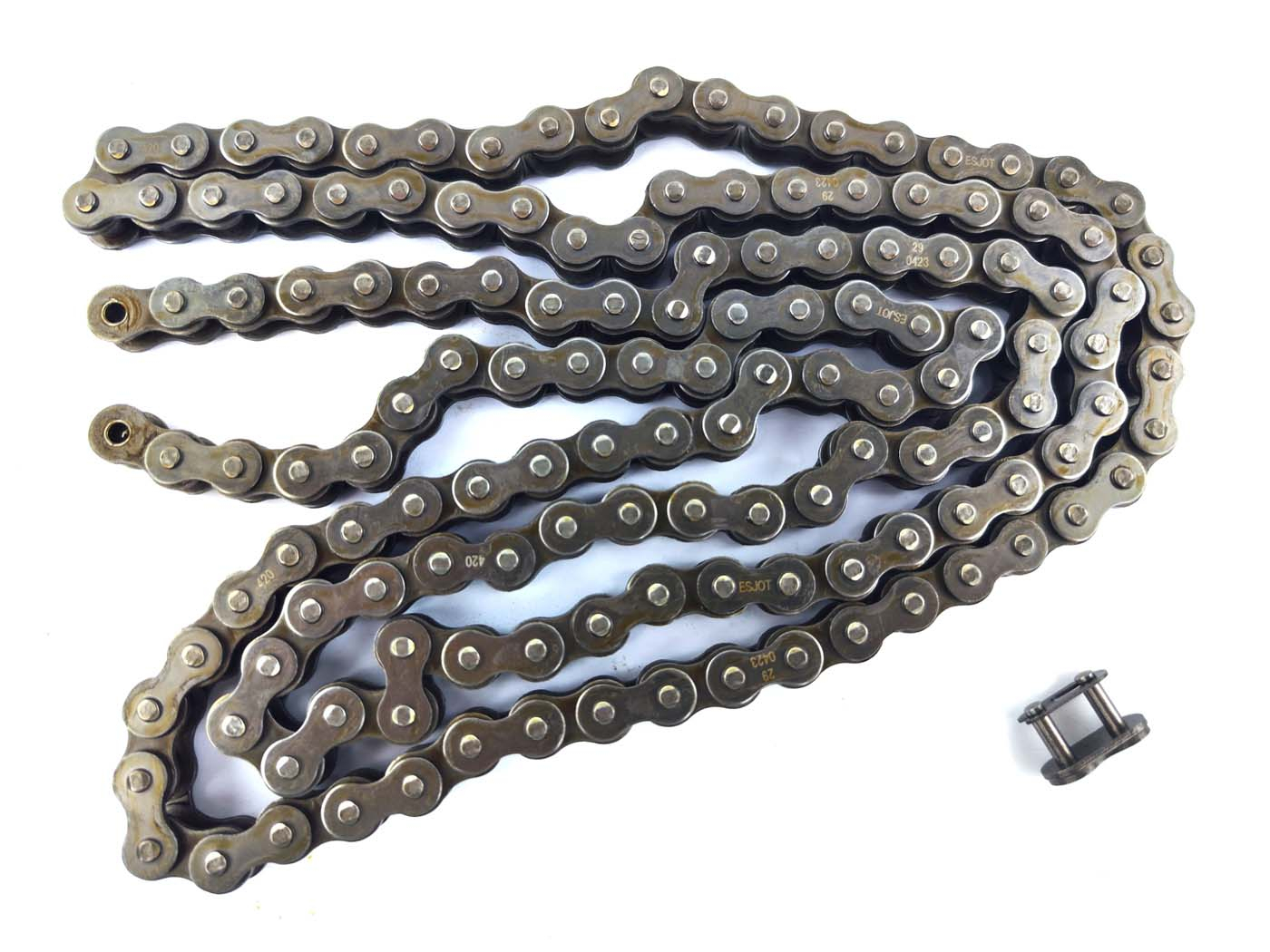 Esjot Chain, Reinforced, 140 Links For Motorcycle Moped