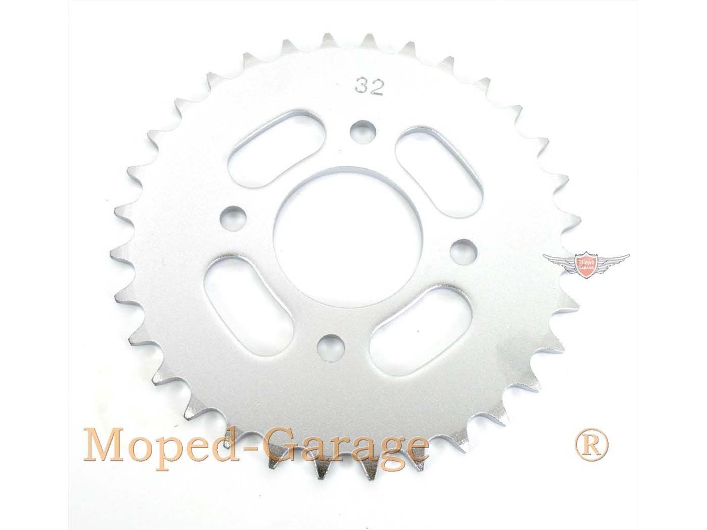 Sprocket Presto Aluminum 32 Teeth For KTM 505, Hercules Prima 1, 2, 3, 4, 5, 6, MP MF M HR Hobby Rider, P MX SX, Optima Pronto, Presto, Garelli Cross 40, Zündapp A 25 Automatic Type 460-01, 460-02