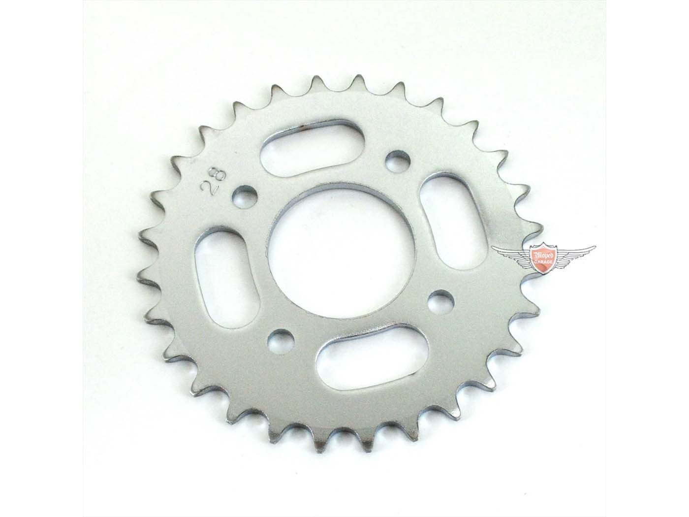 Sprocket Presto Reinforced 28 Teeth For KTM 505, Hercules Prima 1, 2, 3, 4, 5, 6, MP MF M HR Hobby Rider, P MX SX, Optima Pronto, Presto, Garelli Cross 40, Zündapp A 25 Automatic Type 460-01, 460-02