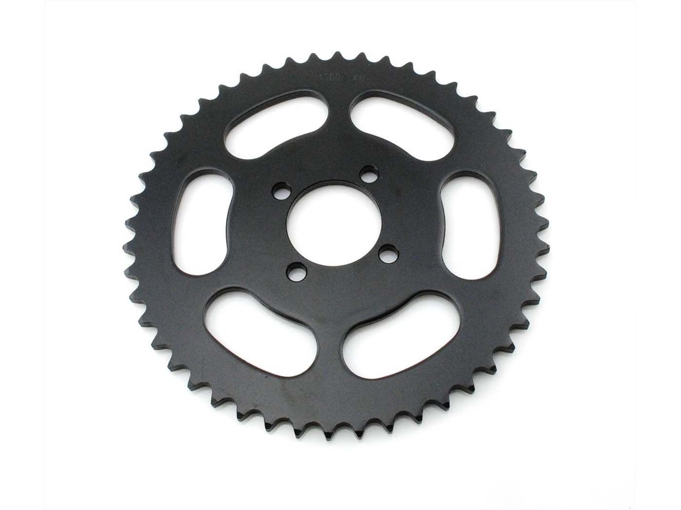 Buy now: Sprocket Esjot Steel 48 Teeth Black For Yamaha, DT 50 MX Sprocket Esjot Steel 48 Teeth Black For Yamaha, DT 50 MX