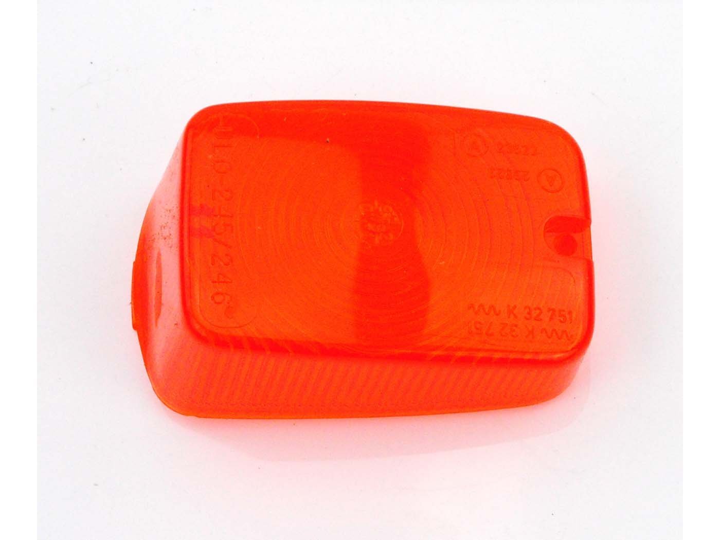 Blinker Glass ULO Color: Orange For Zündapp KS 80, Hercules Prima MK K 50, Kreidler Florett, Puch, Moped Mokick