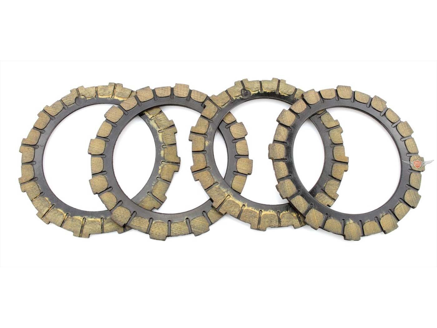 Clutch Plates Set 4 Pieces For Simson S 51, 53, 70, 83, SR 50, 80, Schwalbe KR 51/2