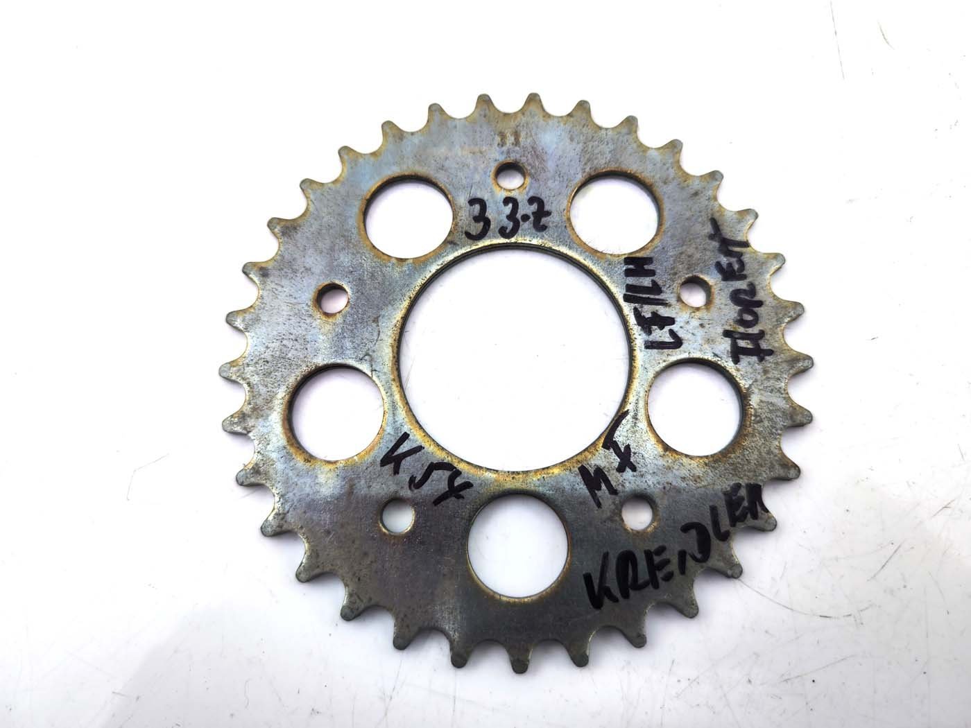 Chain Sprocket, 33 Teeth For Kreidler Florett LF, LH Egg Tank, RMC Flory, MF 12, 23