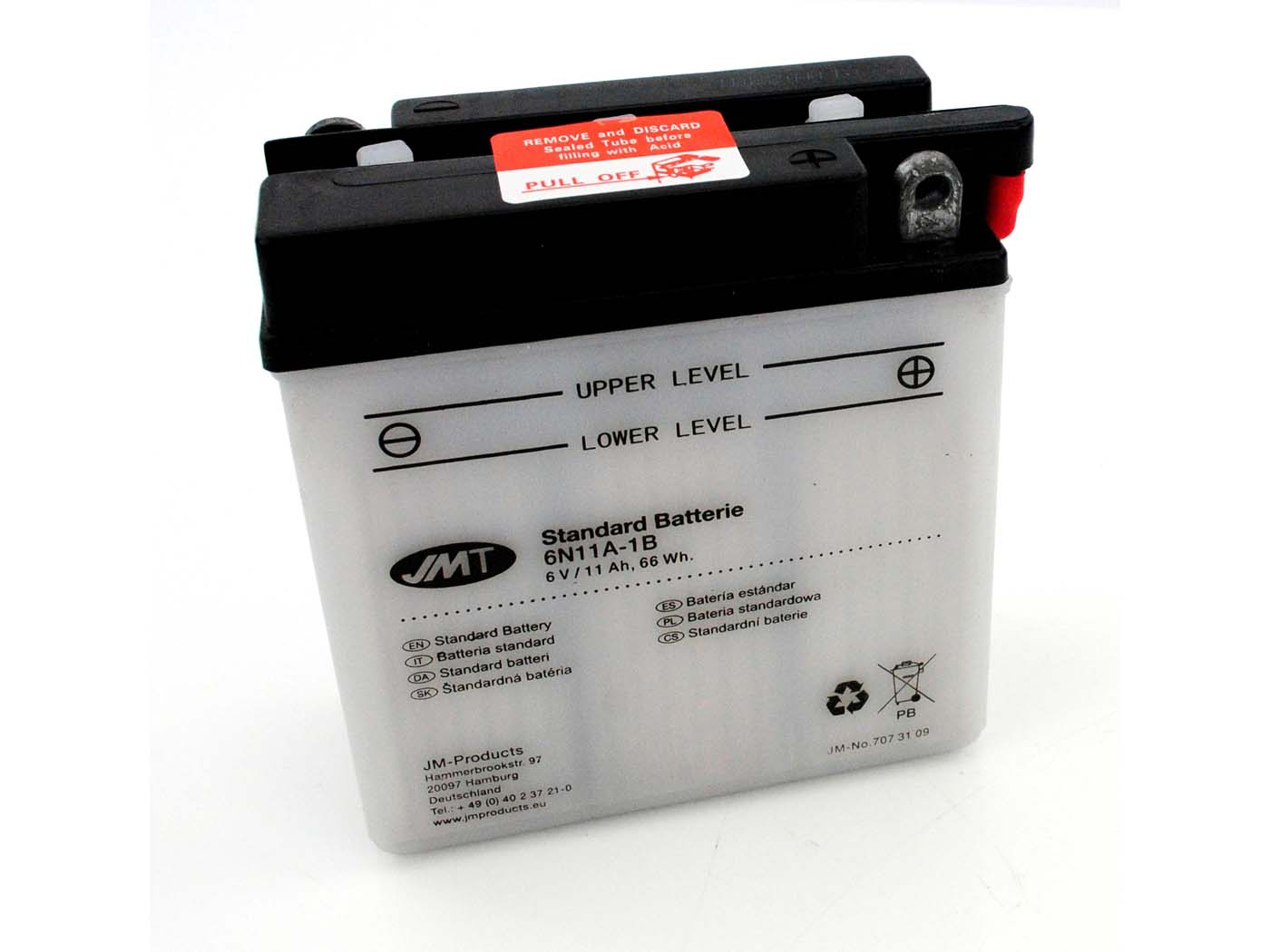 Battery 6 Volt 11 Ah For BMW R 26 27 Heinkel Tourist Motorcycle Year 1960 To 1966