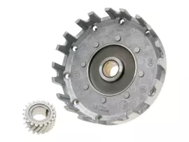Clutch Basket OEM W/ Crankshaft Sprocket 20/71 For Minarelli AM6