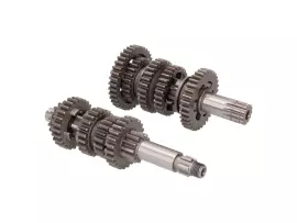 Gearbox Primary And Secondary Shaft Kit 6-speed TP Standard For Minarelli AM6 2nd Series