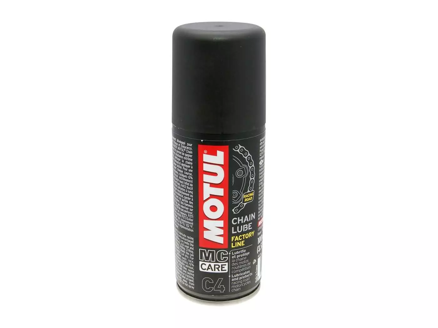 Buy now: Motul MC Care C4 Chain Lube Factory Line Racing Road 100ml Motul MC Care C4 Chain Lube Factory Line Racing Road 100ml