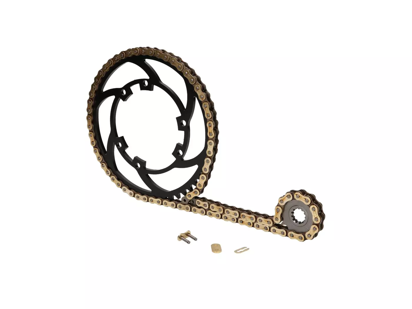 Buy now: Chain Kit Premium 11/53 Teeth For Derbi Senda 50 R DRD Racing, SM DRD Pro, Aprilia RX, SX Chain Kit Premium 11/53 Teeth For Derbi Senda 50 R DRD Racing, SM DRD Pro, Aprilia RX, SX
