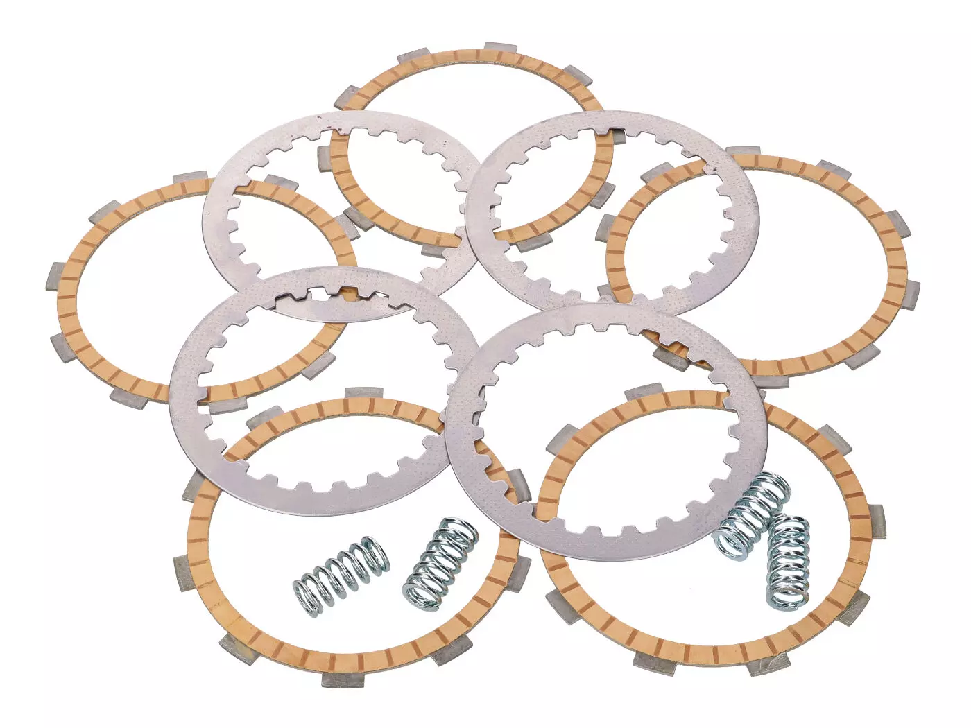 Clutch Disc / Friction Plate Set MVT Reinforced 5-friction Plate Type For Minarelli AM