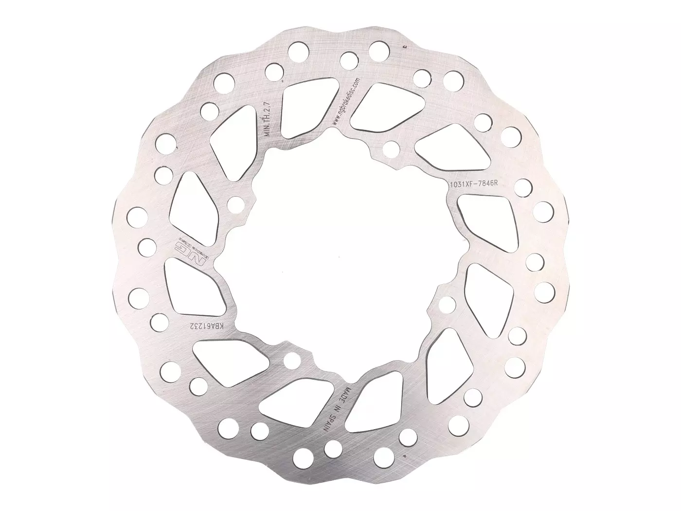 Buy now: Brake Disc NG Wavy For Kawasaki KX, KXE, KLX, KXF Front Brake Disc NG Wavy For Kawasaki KX, KXE, KLX, KXF Front